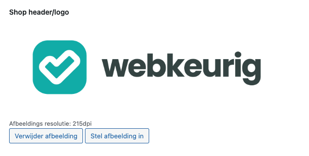 Logo uploaden voor in PDF factuur